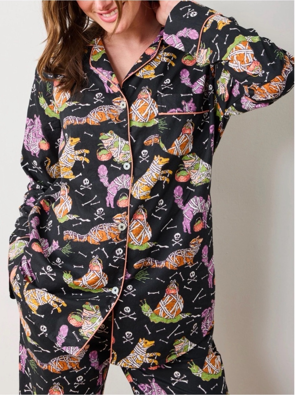 NWT Printfresh Monster Mash
Haunted House 100% Organic
Cotton Long Pajama Set